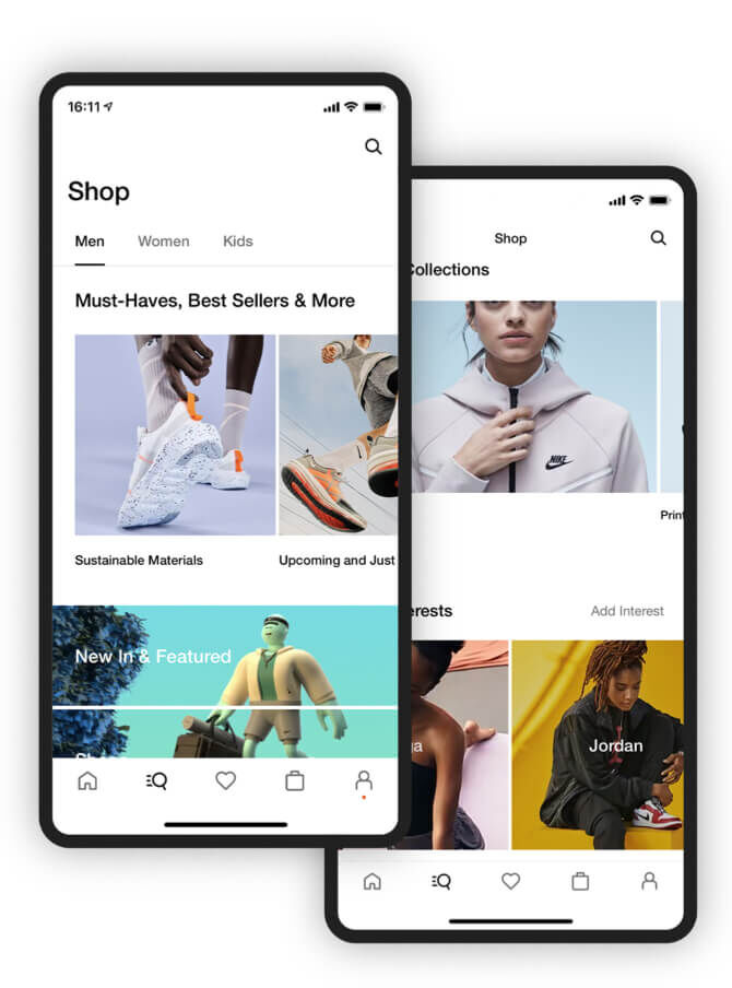 Nike shopping app store